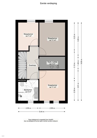 Floorplan - Het Verlaat 4, 9613 CN Meerstad